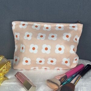 Cute Floral Makeup Bag Cosmetic Pouch Travel Organizer Bag Toiletry Bag